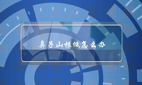 鼻子山根低怎么办(十四岁鼻子塌还能挺起来吗)-八凡集