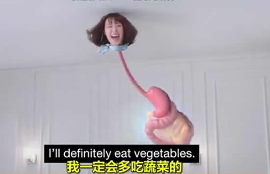 泰国广告是如何劝你吃蔬菜的 网友:用意是好的就是太吓人了!