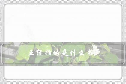 五经指的是什么书(读完四书五经相当于大学文化)